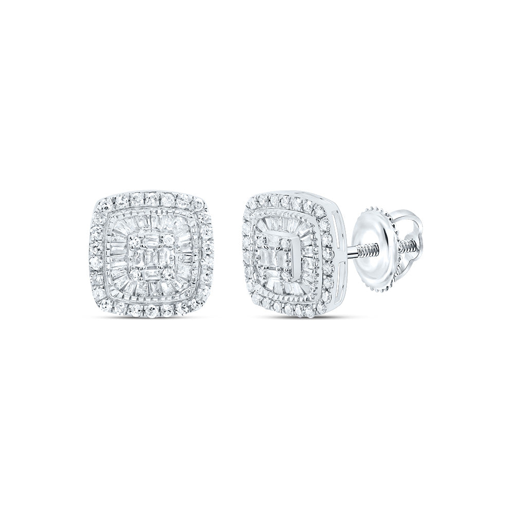 3/4CTW-DIA P1 GIFT CUSHION BAGUETTE EARRING