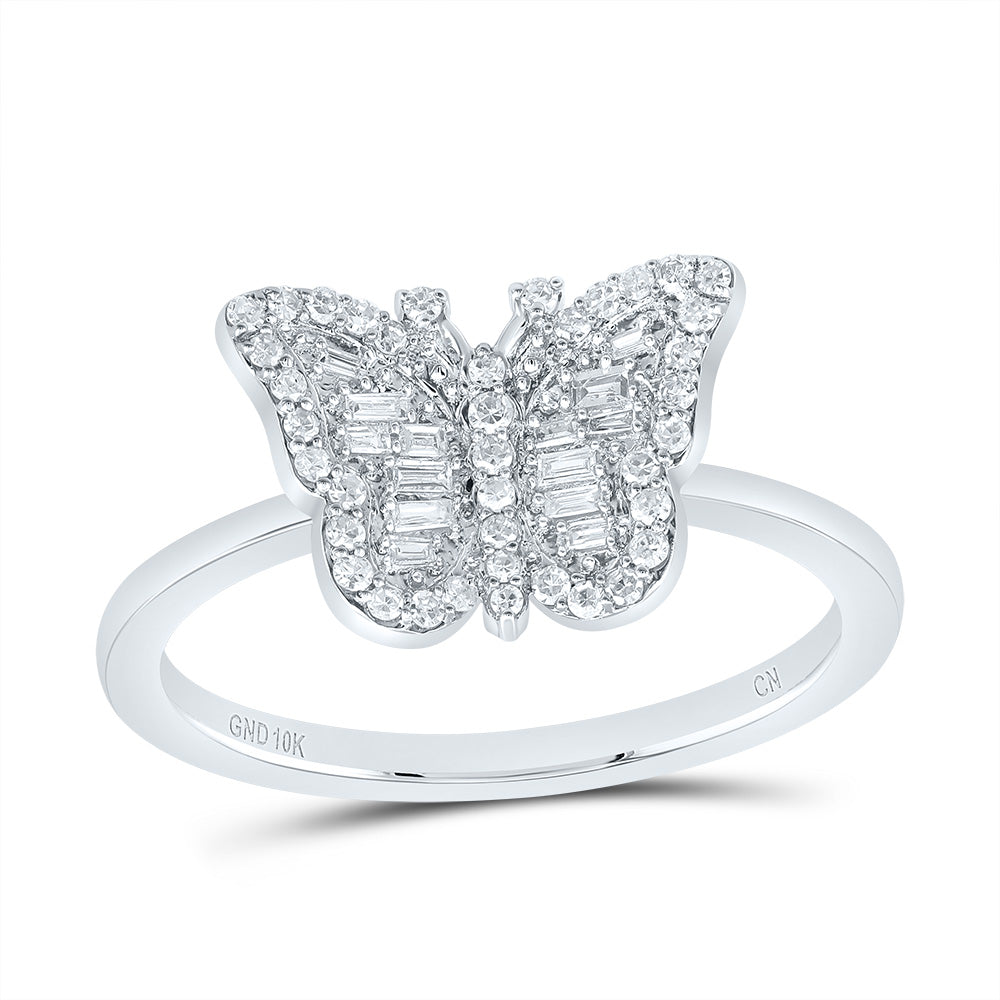 1/5CTW-DIA CN FASHION BUTTERFLY RING