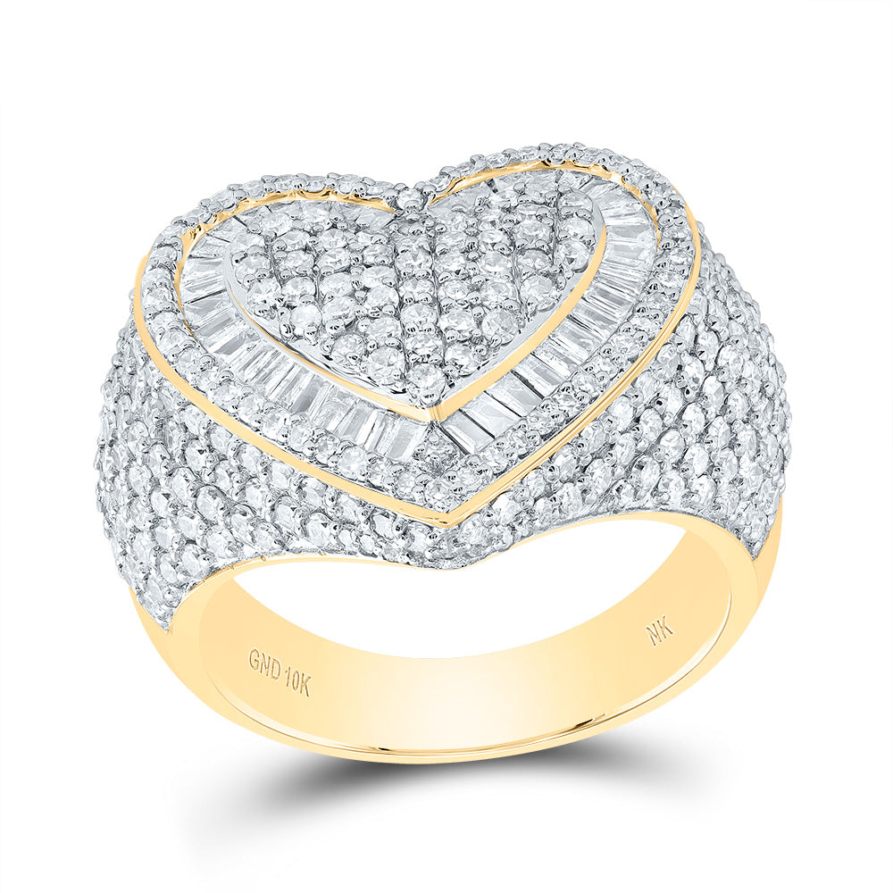 2 1/5CTW-DIA NK HEART RING