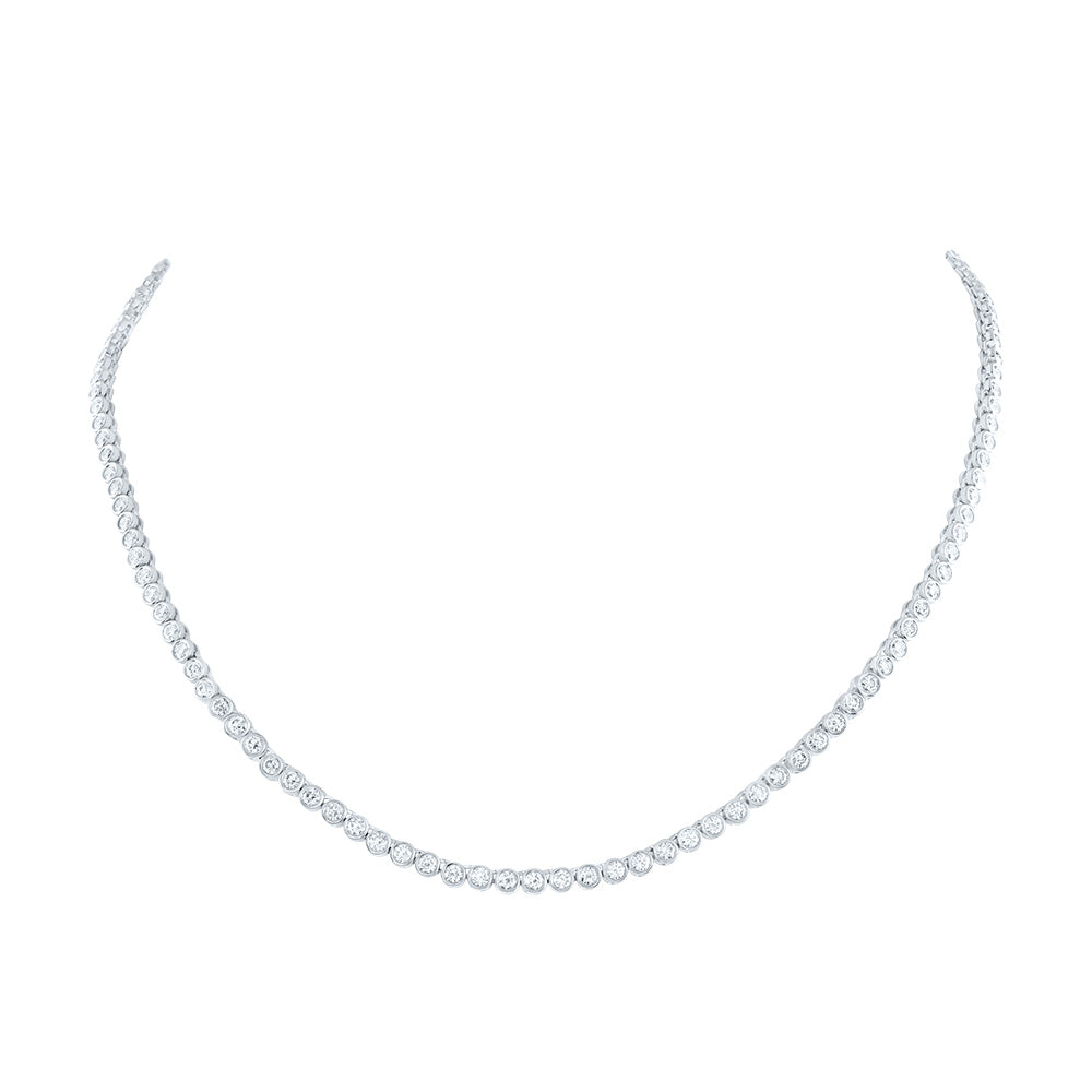 5 CTW NKE DIA BEZAL SET FASHION NECKLACE (18 INCH)