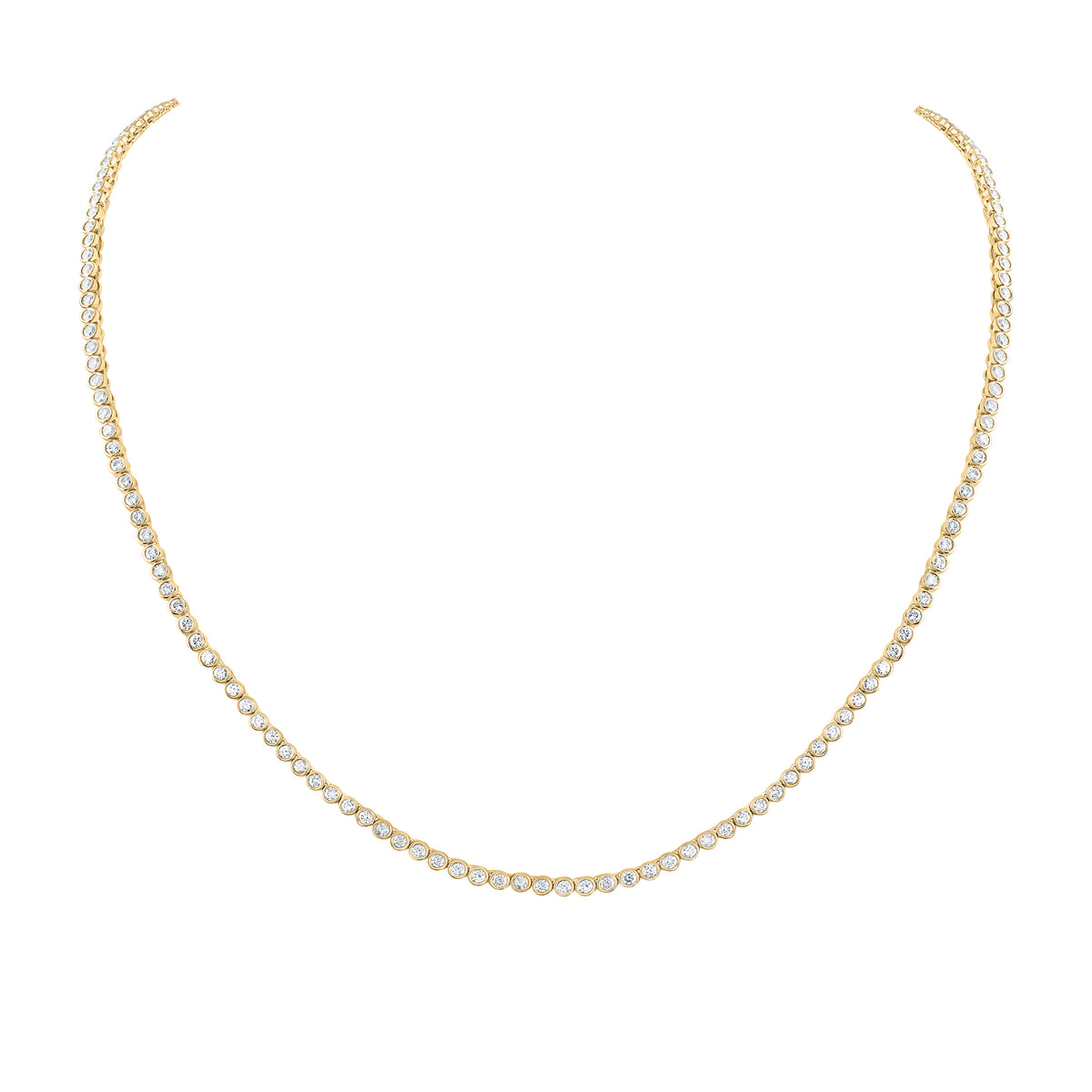 5 7/8CTW NKE DIA BEZAL SET FASHION NECKLACE (20 INCH)