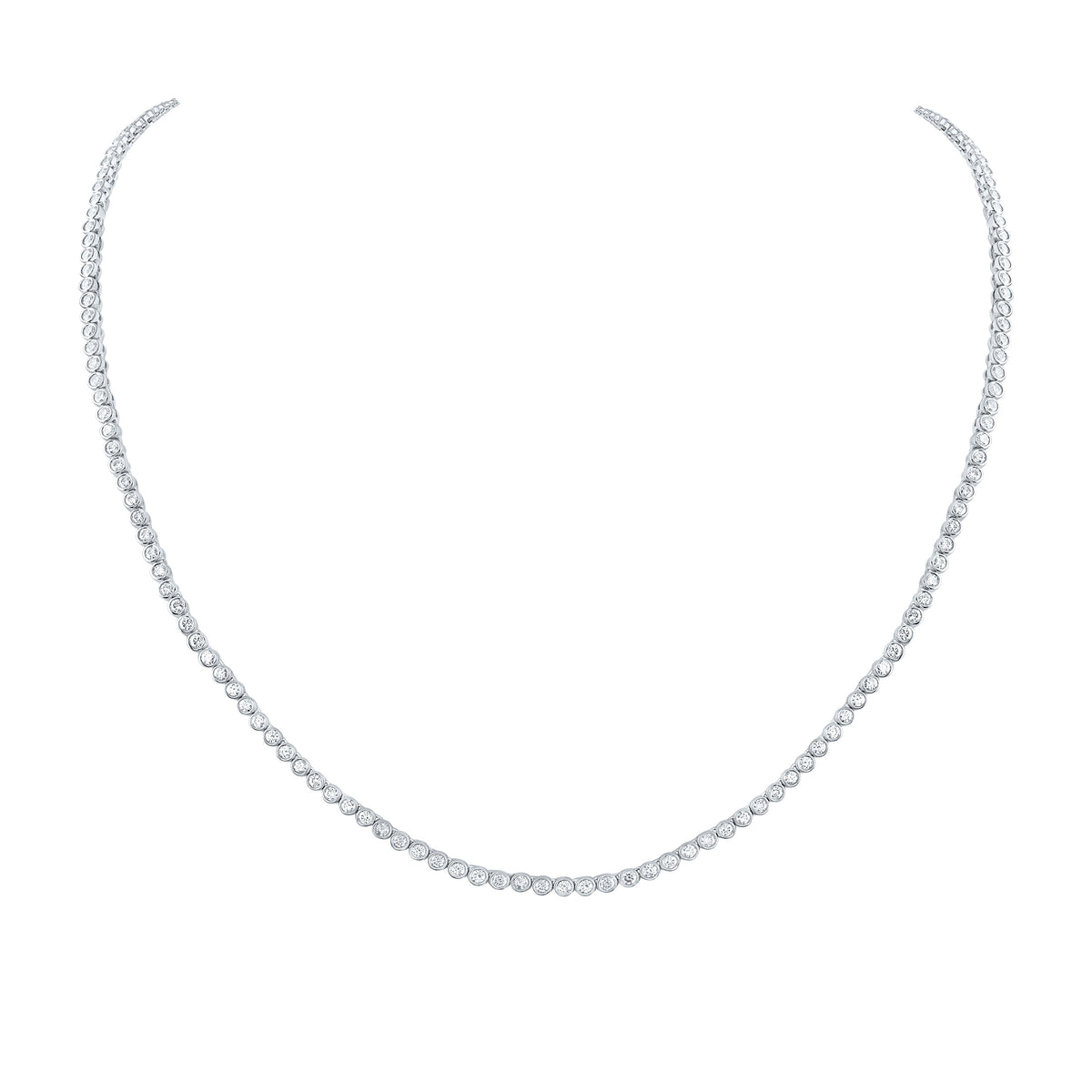 5 7/8CTW NKE DIA BEZAL SET FASHION NECKLACE (20 INCH)