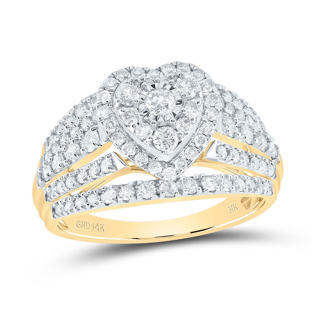 1CTW-DIA NK HEART FASHION RING