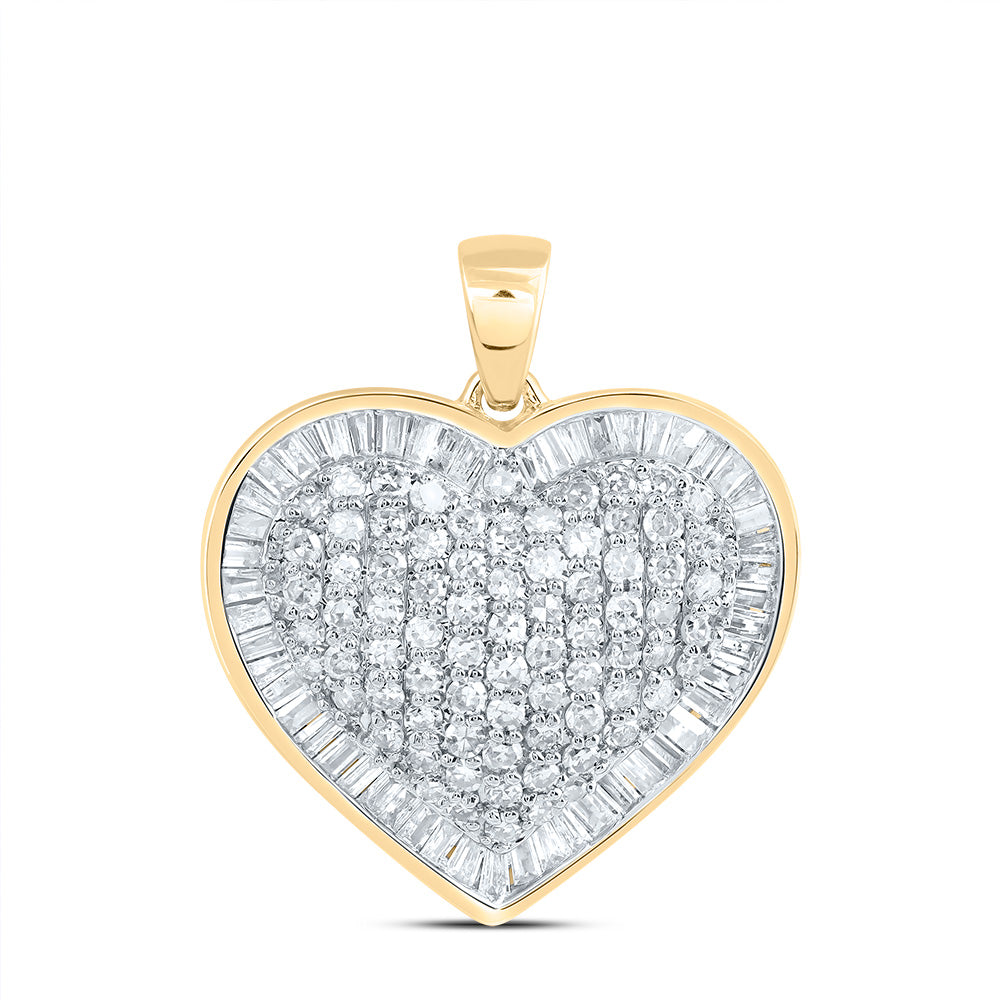 7/8CTW DIA NK FASHION HEART PENDANT