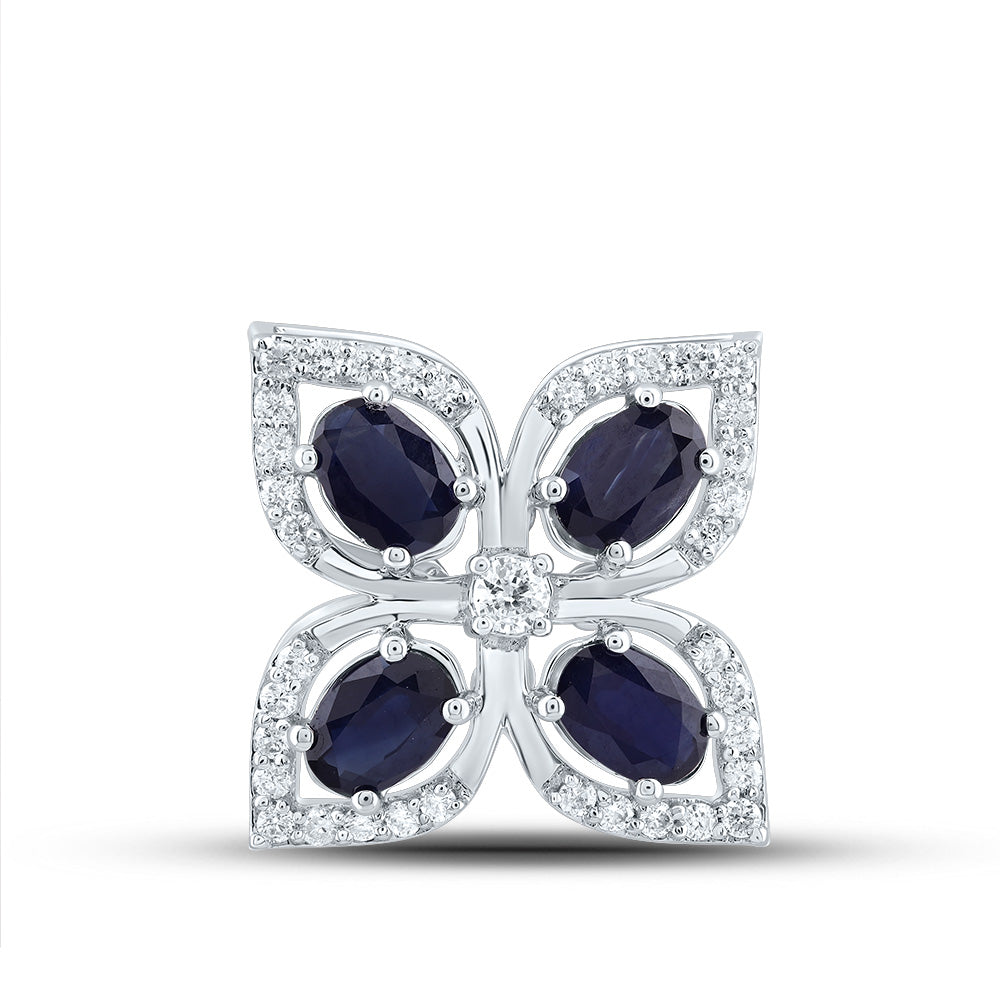 1/5CTW-DIA CN 1 1/5CTW-OV-BS NAT GEM PENDANT