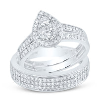 Load image into Gallery viewer, 1 CTW-DIA NK PEAR TRIO SET
