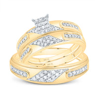 Load image into Gallery viewer, 3/8CTW-DIA P3 SQUARE TRIO SET
