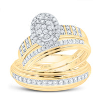 Load image into Gallery viewer, 5/8CTW-DIA CN OVAL TRIO SET
