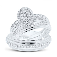 Load image into Gallery viewer, 5/8CTW-DIA CN OVAL TRIO SET
