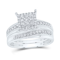 Load image into Gallery viewer, 5/8CTW-DIA CN SQUARE TRIO SET
