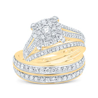 Load image into Gallery viewer, 1 5/8CTW-DIA CN  SQUARE TRIO SET
