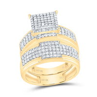 Load image into Gallery viewer, 1 1/2CTW-DIA NK SQUARE TRIO SET
