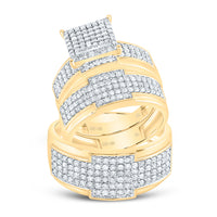 Load image into Gallery viewer, 1 1/2CTW-DIA NK SQUARE TRIO SET
