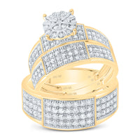 Load image into Gallery viewer, 1 1/4CTW-DIA NK ROUND TRIO SET
