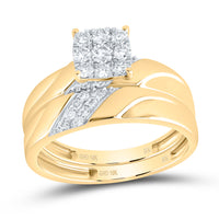 Load image into Gallery viewer, 5/8CTW-DIA NK SQUARE TRIO SET
