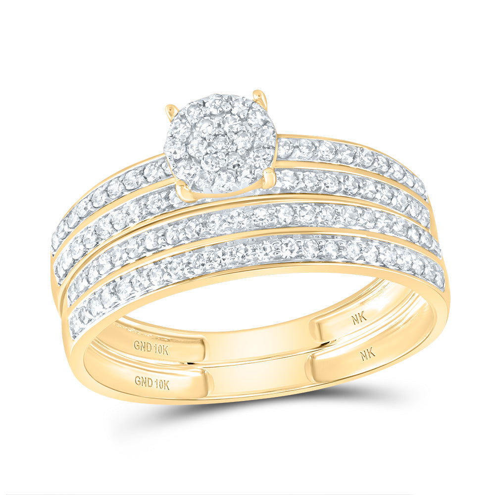 1CTW-DIA NK ROUND TRIO SET