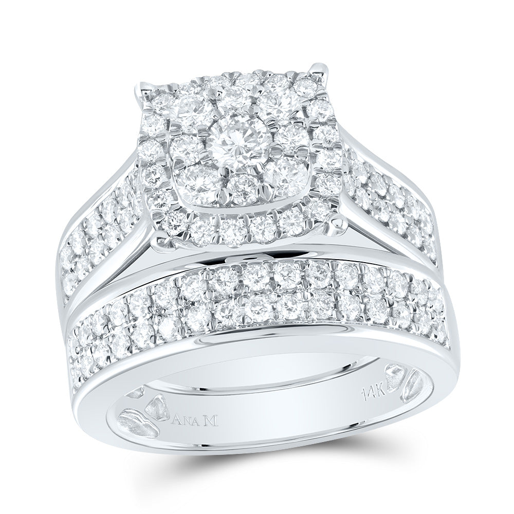 2 3/8CTW-DIA ANA M CUSHION TRIO SET