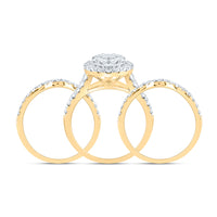 Load image into Gallery viewer, 1 5/8CTW-DIA ANA M ROUND SINGLE HALO FASHION BRIDAL SET

