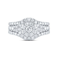 Load image into Gallery viewer, 1 5/8CTW-DIA ANA M ROUND SINGLE HALO FASHION BRIDAL SET
