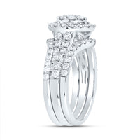 Load image into Gallery viewer, 1 5/8CTW-DIA ANA M ROUND SINGLE HALO FASHION BRIDAL SET

