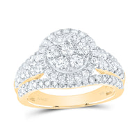 Load image into Gallery viewer, 1 1/2CTW-DIA ANA M ROUND SINGLE HALO FASHION BRIDAL RING
