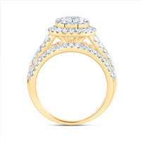 Load image into Gallery viewer, 1 1/2CTW-DIA ANA M ROUND SINGLE HALO FASHION BRIDAL RING
