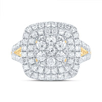 Load image into Gallery viewer, 1 3/8CTW-DIA ANA M CUSHION FASHION BRIDAL RING
