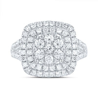 Load image into Gallery viewer, 1 3/8CTW-DIA ANA M CUSHION FASHION BRIDAL RING
