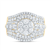 Load image into Gallery viewer, 3CTW-DIA ANA M ROUND SINGLE HALO FASHION BRIDAL RING

