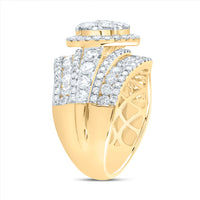 Load image into Gallery viewer, 3CTW-DIA ANA M ROUND SINGLE HALO FASHION BRIDAL RING
