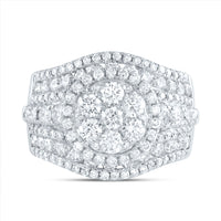 Load image into Gallery viewer, 3CTW-DIA ANA M ROUND SINGLE HALO FASHION BRIDAL RING
