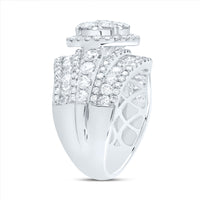 Load image into Gallery viewer, 3CTW-DIA ANA M ROUND SINGLE HALO FASHION BRIDAL RING
