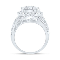 Load image into Gallery viewer, 3 CTW-DIA ANA M ROUND SINGLE HALO FASHION BRIDAL RING
