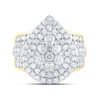 Load image into Gallery viewer, 3CTW-DIA ANA M PEAR DOUBLE HALO FASHION BRIDAL RING
