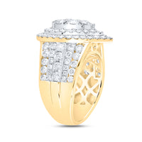 Load image into Gallery viewer, 3CTW-DIA ANA M PEAR DOUBLE HALO FASHION BRIDAL RING
