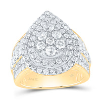 Load image into Gallery viewer, 3CTW-DIA ANA M PEAR DOUBLE HALO FASHION BRIDAL RING
