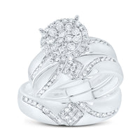 Load image into Gallery viewer, 7/8CTW-DIA NK ROUND TRIO SET
