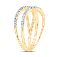 Load image into Gallery viewer, 1/5CTW-DIA CN CRISS-CROSS FASHION RING
