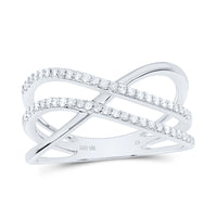 Load image into Gallery viewer, 1/5CTW-DIA CN CRISS-CROSS FASHION RING
