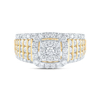 Load image into Gallery viewer, 1 5/8CTW-DIA CN CUSHION FASHION BRIDAL RING
