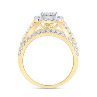 Load image into Gallery viewer, 1 5/8CTW-DIA CN CUSHION FASHION BRIDAL RING

