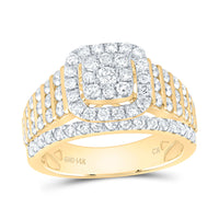 Load image into Gallery viewer, 1 5/8CTW-DIA CN CUSHION FASHION BRIDAL RING
