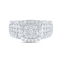 Load image into Gallery viewer, 1 5/8CTW-DIA CN CUSHION FASHION BRIDAL RING
