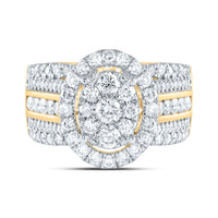 Load image into Gallery viewer, 1 3/4CTW-DIA CN OVAL SINGLE HALO BRIDAL RING
