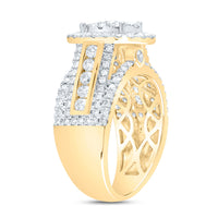 Load image into Gallery viewer, 1 3/4CTW-DIA CN OVAL SINGLE HALO BRIDAL RING
