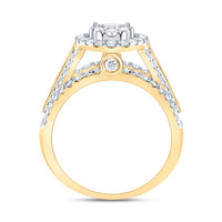 Load image into Gallery viewer, 1 3/4CTW-DIA CN OVAL SINGLE HALO BRIDAL RING
