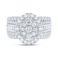 Load image into Gallery viewer, 1 3/4CTW-DIA CN OVAL SINGLE HALO BRIDAL RING

