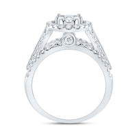 Load image into Gallery viewer, 1 3/4CTW-DIA CN OVAL SINGLE HALO BRIDAL RING
