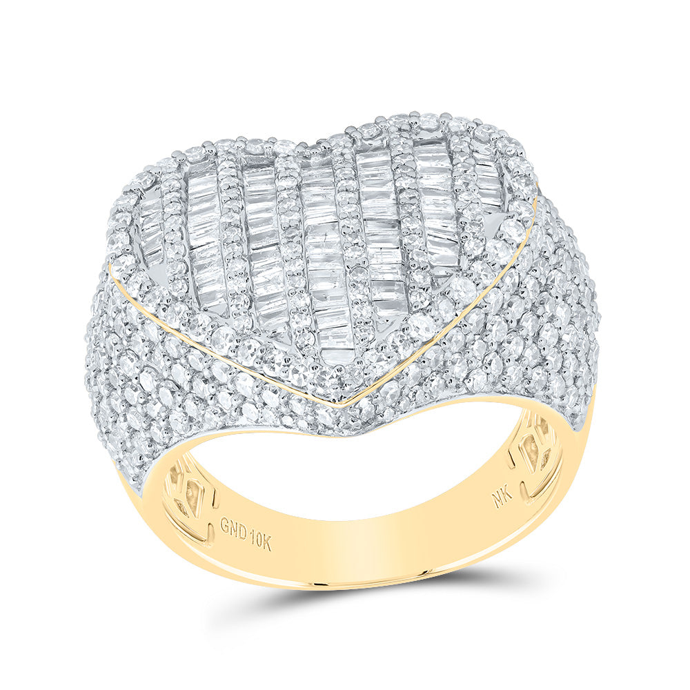 2 1/4CTW-DIA NK FASHION HEART RING