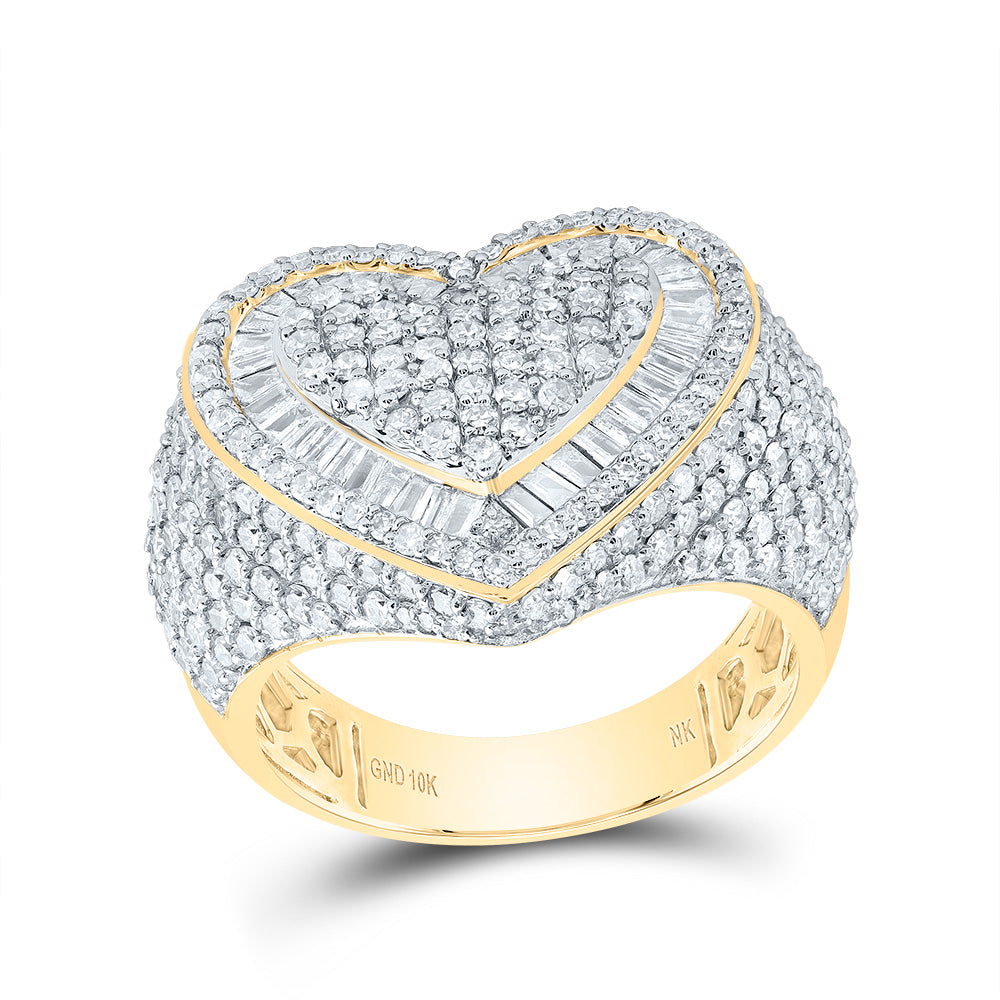 2 1/5CTW-DIA NK HEART RING